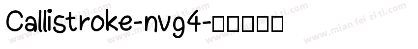 Callistroke-nvg4字体转换