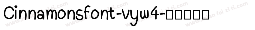 Cinnamonsfont-vyw4字体转换
