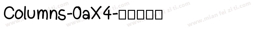 Columns-0aX4字体转换