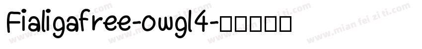 Fialigafree-owgl4字体转换