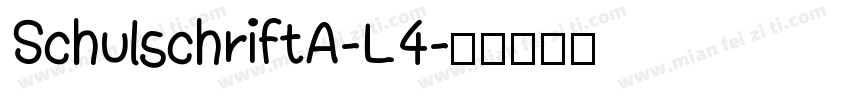 SchulschriftA-L4字体转换