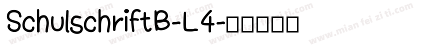 SchulschriftB-L4字体转换