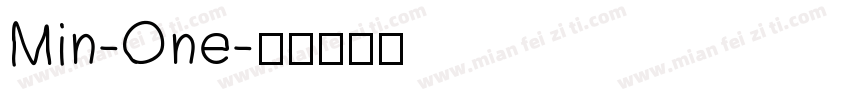 Min-One字体转换