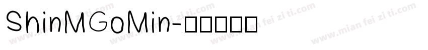 ShinMGoMin字体转换