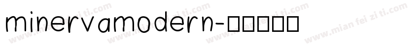 minervamodern字体转换