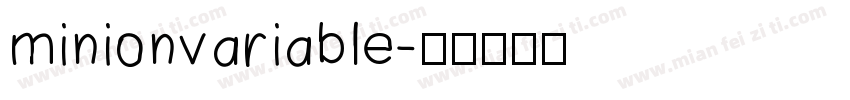 minionvariable字体转换
