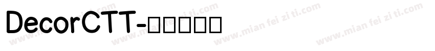 DecorCTT字体转换