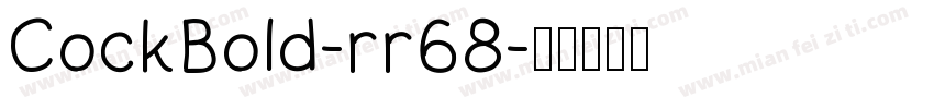 CockBold-rr68字体转换