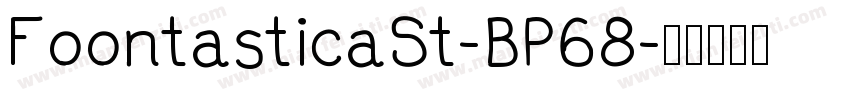 FoontasticaSt-BP68字体转换