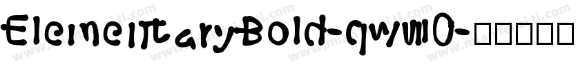 ElementaryBold-qw70字体转换