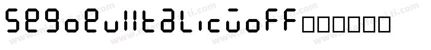 SegoeUIItalicwoff字体转换