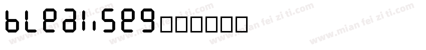 bleakseg字体转换