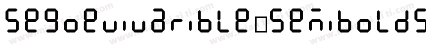 segoeuivarible-semiboldsmall字体转换
