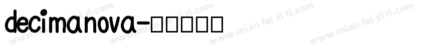 decimanova字体转换