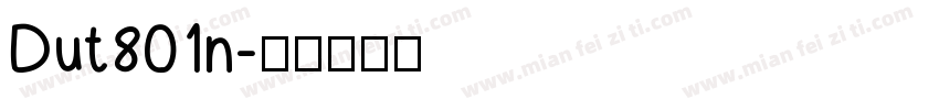 Dut801n字体转换