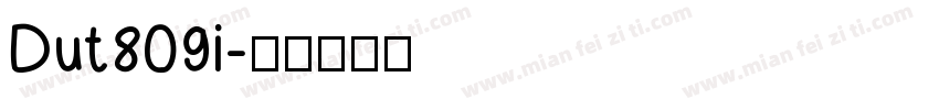 Dut809i字体转换