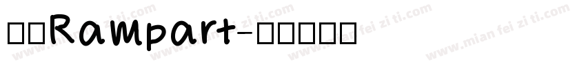 壁磊Rampart字体转换