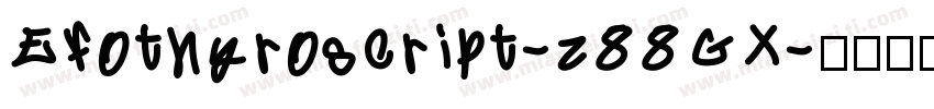 Efothyroscript-z88GX字体转换