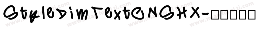 StyleDimTextCNSHX字体转换