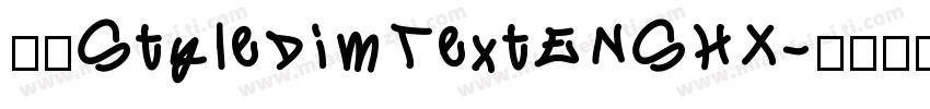 赫思StyleDimTextENSHX字体转换
