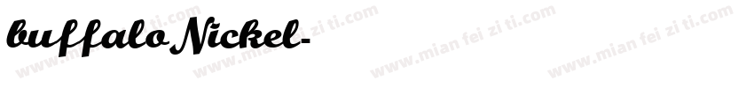 buffaloNickel字体转换