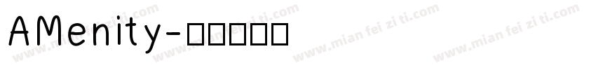 AMenity字体转换