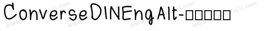 ConverseDINEngAlt字体转换