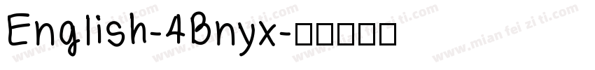 English-4Bnyx字体转换