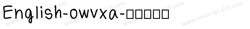 English-owvxa字体转换