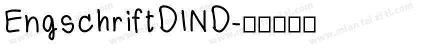 EngschriftDIND字体转换