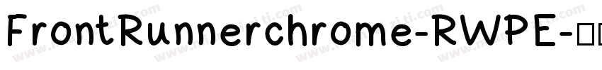 FrontRunnerchrome-RWPE字体转换