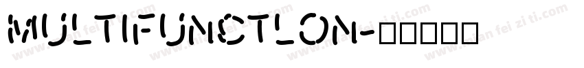 MULTIFUNCTLON字体转换
