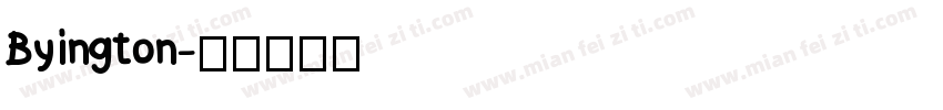 Byington字体转换