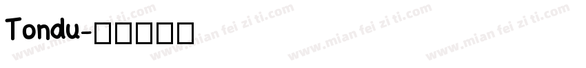 Tondu字体转换