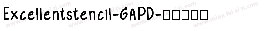 Excellentstencil-GAPD字体转换