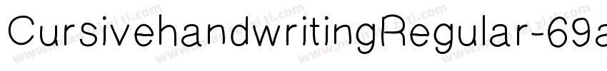 CursivehandwritingRegular-69aA字体转换