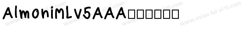 AlmoniMLv5AAA字体转换