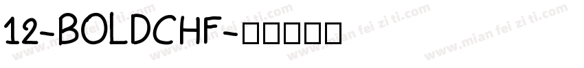 12-BOLDCHF字体转换
