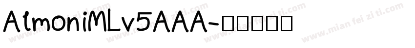 AlmoniMLv5AAA字体转换