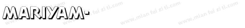 Mariyam字体转换