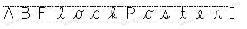 ABFlockPoster字体转换