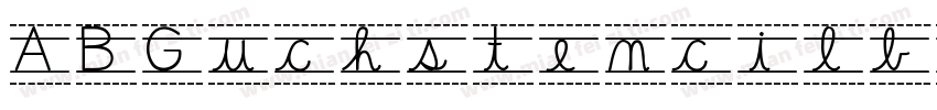 ABGuchstencilbq字体转换