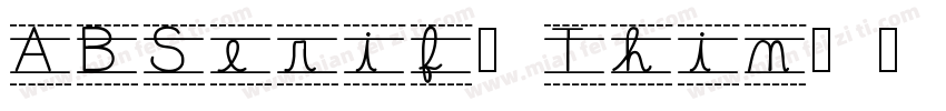 ABSerif-Thin字体转换