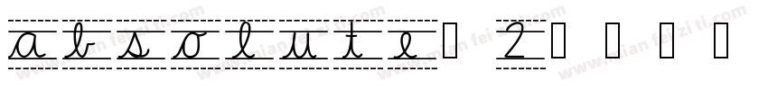 absolute-2字体转换