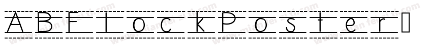 ABFlockPoster字体转换