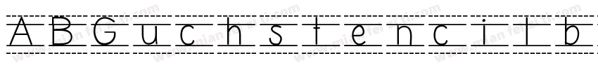 ABGuchstencilbq字体转换