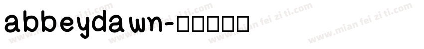 abbeydawn字体转换