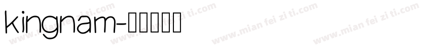 kingnam字体转换