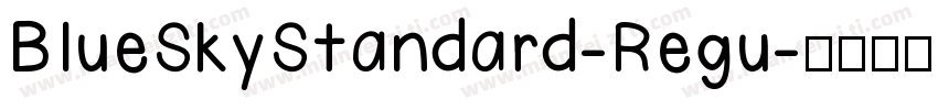 BlueSkyStandard-Regu字体转换