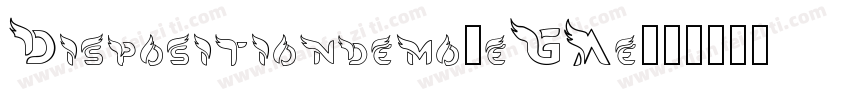 Dispositiondemo-eGAe字体转换